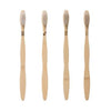 Bamboo Toothbrush set of 4 pieces