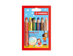 Woody Pencils - 3 in 1 - set of 6.