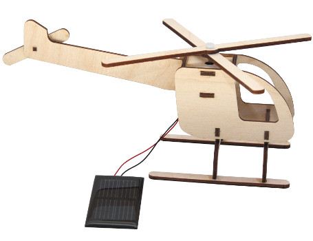 Building kit - Helicopter with solar panel 