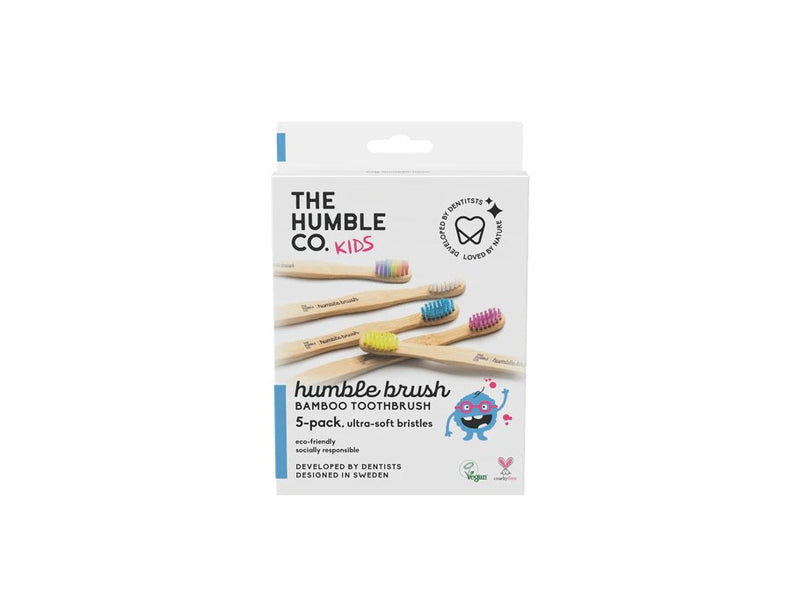 Bamboo toothbrushes - kids - 5 pieces 