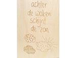 Wooden Postcard - It's going to be okay!