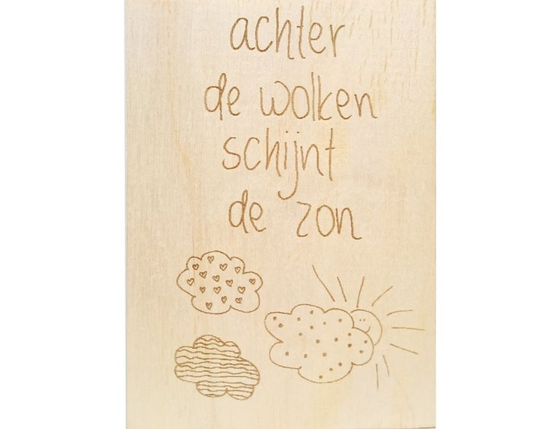 Wooden Postcard - It's going to be okay!