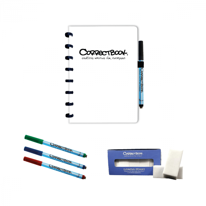 Correctbook Mix Pack A5 - blanco / gelinieerd