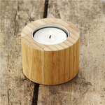 Bamboo tea light holder 