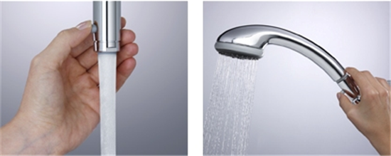 Ecobooster Instelbare knop - Douche/Slang