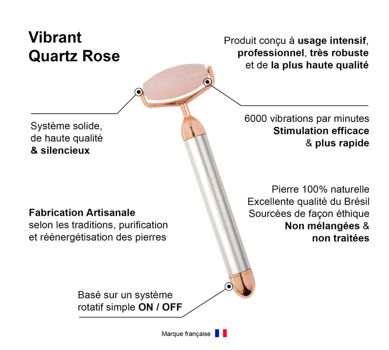 Deluxe Vibrerende Roller - Rozenkwarts